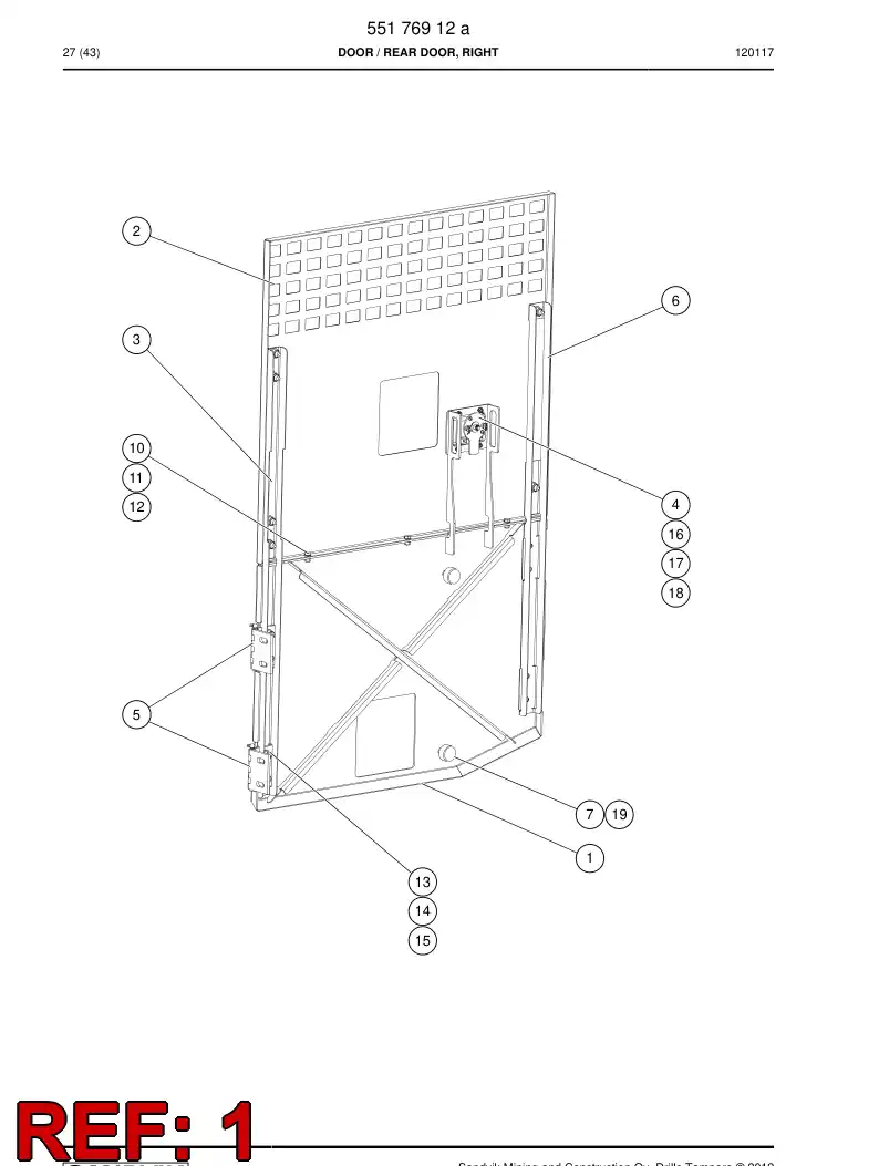 55176913 551 769 13 PORTA - Sandvik Technical Drawing