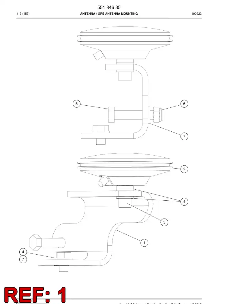 55177033 551 770 33 Clip - Sandvik Technical Drawing