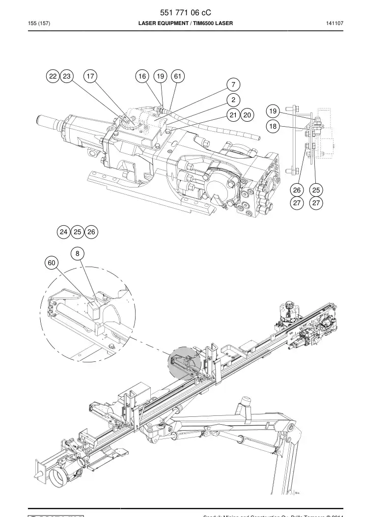 55177106c 551 771 06c Laser Equipment - Sandvik Technical Drawing