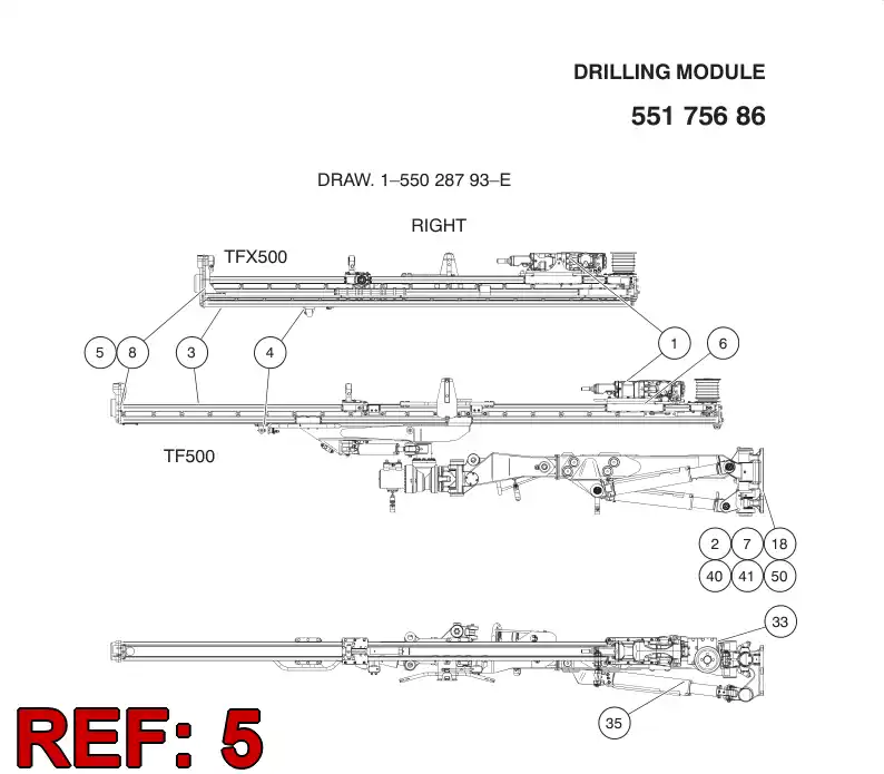 55178346 551 783 46 RETAINING CENTRALIZER (PITO) - Sandvik Technical Drawing