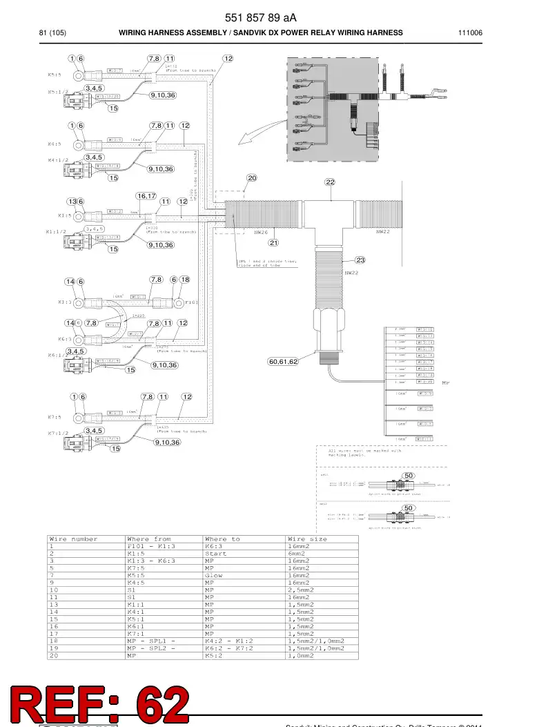 55178399a 551 783 99a Nut, Lock - Sandvik Technical Drawing