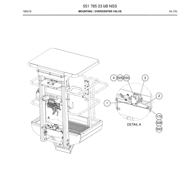 55178523b 551 785 23b Mounting - Sandvik Technical Drawing