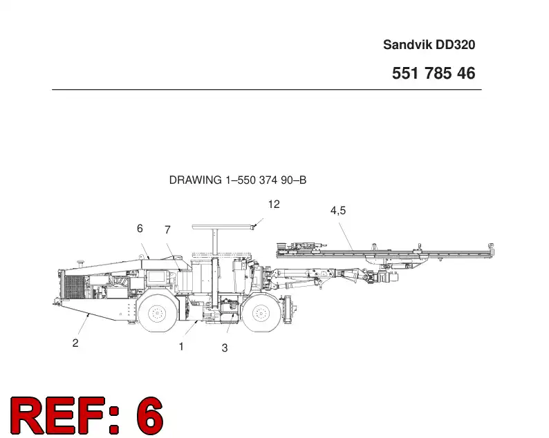 55178542 551 785 42 FINISHING MODULE - Sandvik Technical Drawing