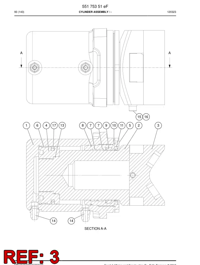 55178672 551 786 72 Jaw - Sandvik Technical Drawing