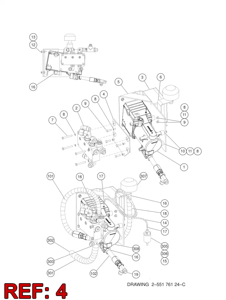 55178726 551 787 26 MOUNTING PLATE - Sandvik Technical Drawing