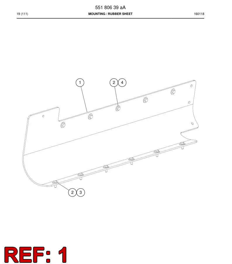 55178751b 551 787 51b Plate - Sandvik Technical Drawing