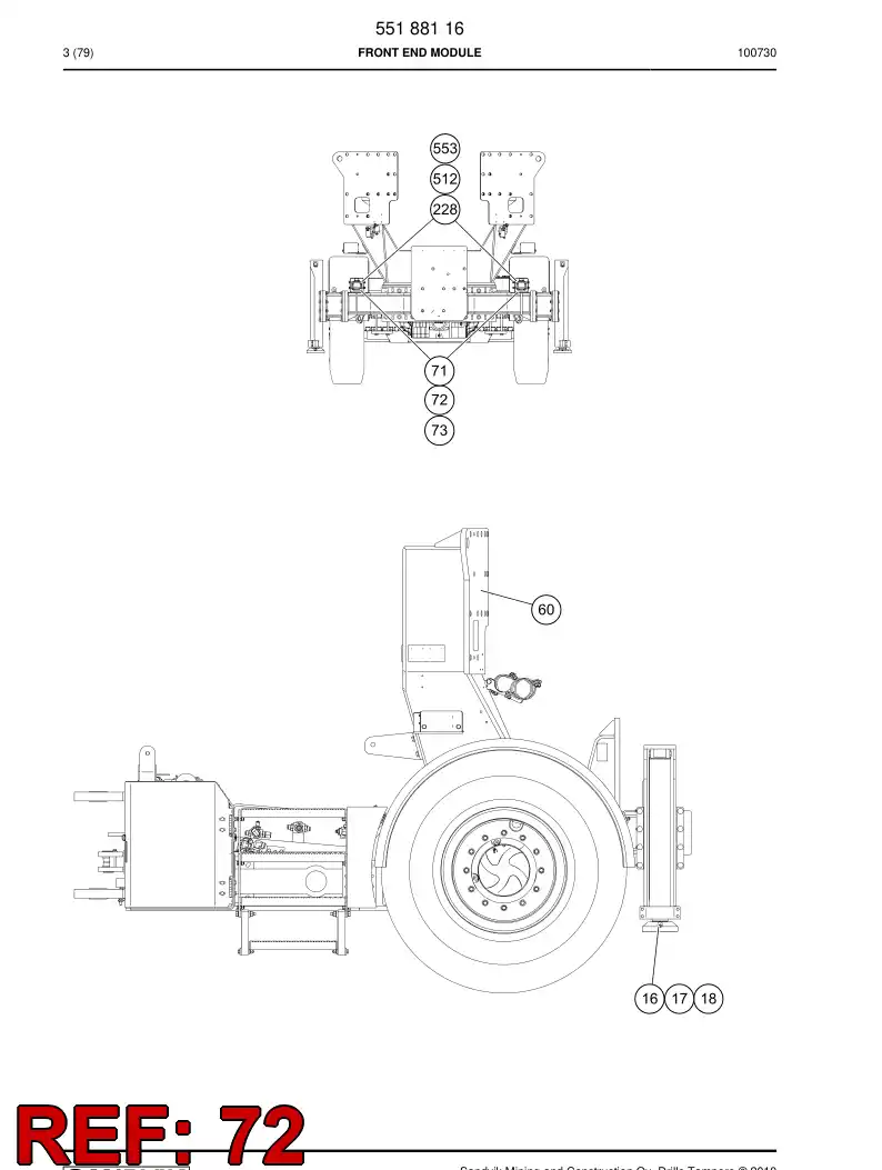 55178763 551 787 63 Lamp accessory - Sandvik Technical Drawing