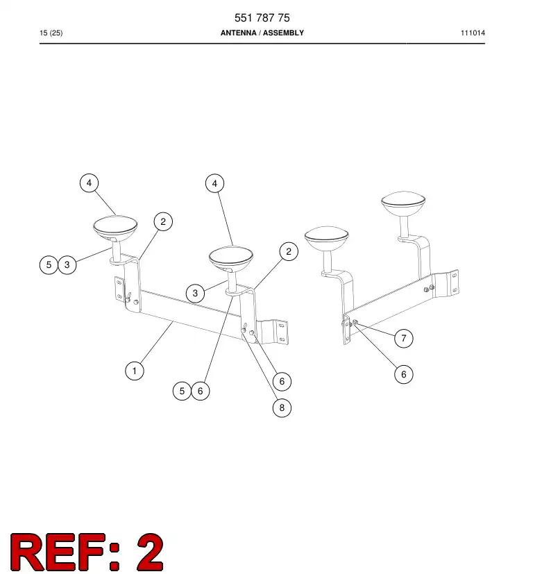 55178770 551 787 70 Plate - Sandvik Technical Drawing