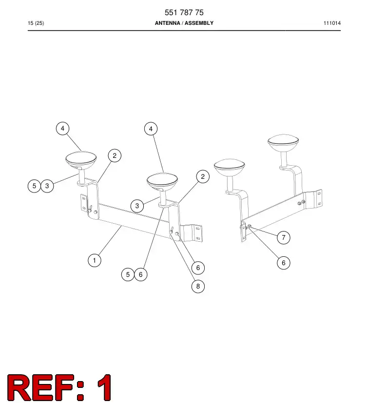 55178771 551 787 71 Plate - Sandvik Technical Drawing