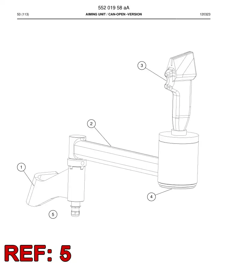 55178784 551 787 84 Frame connector - Sandvik Technical Drawing