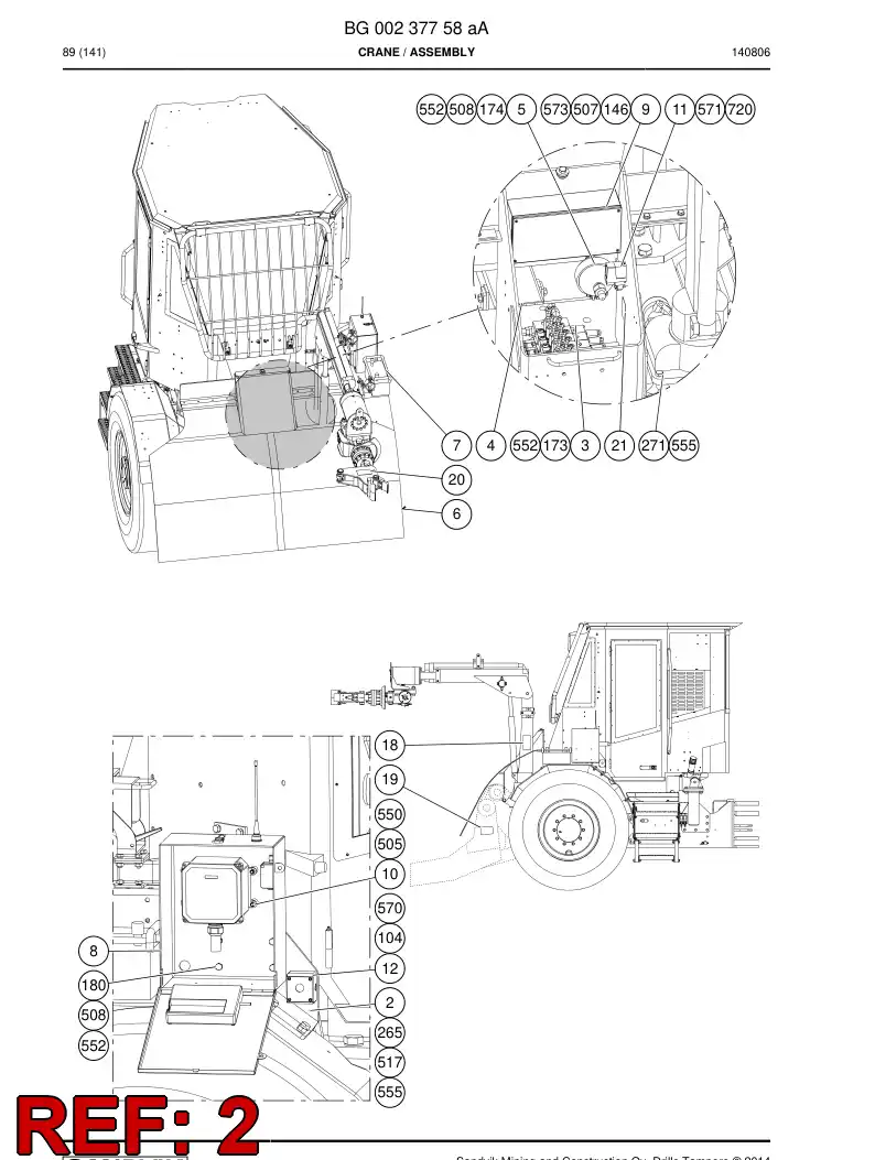 55178847c 551 788 47c Bracket - Sandvik Technical Drawing