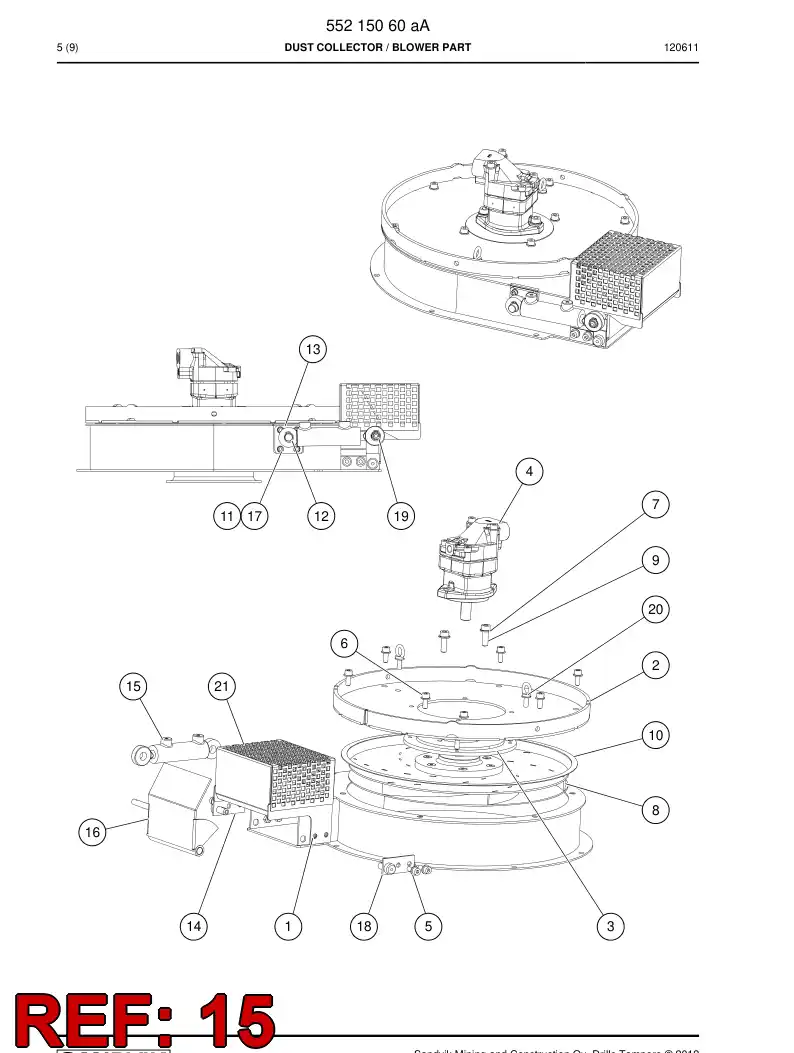 55178875 551 788 75 Cylinder - Sandvik Technical Drawing