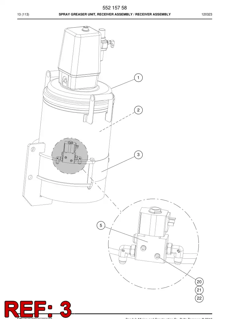 55178879b 551 788 79b Supporting block - Sandvik Technical Drawing