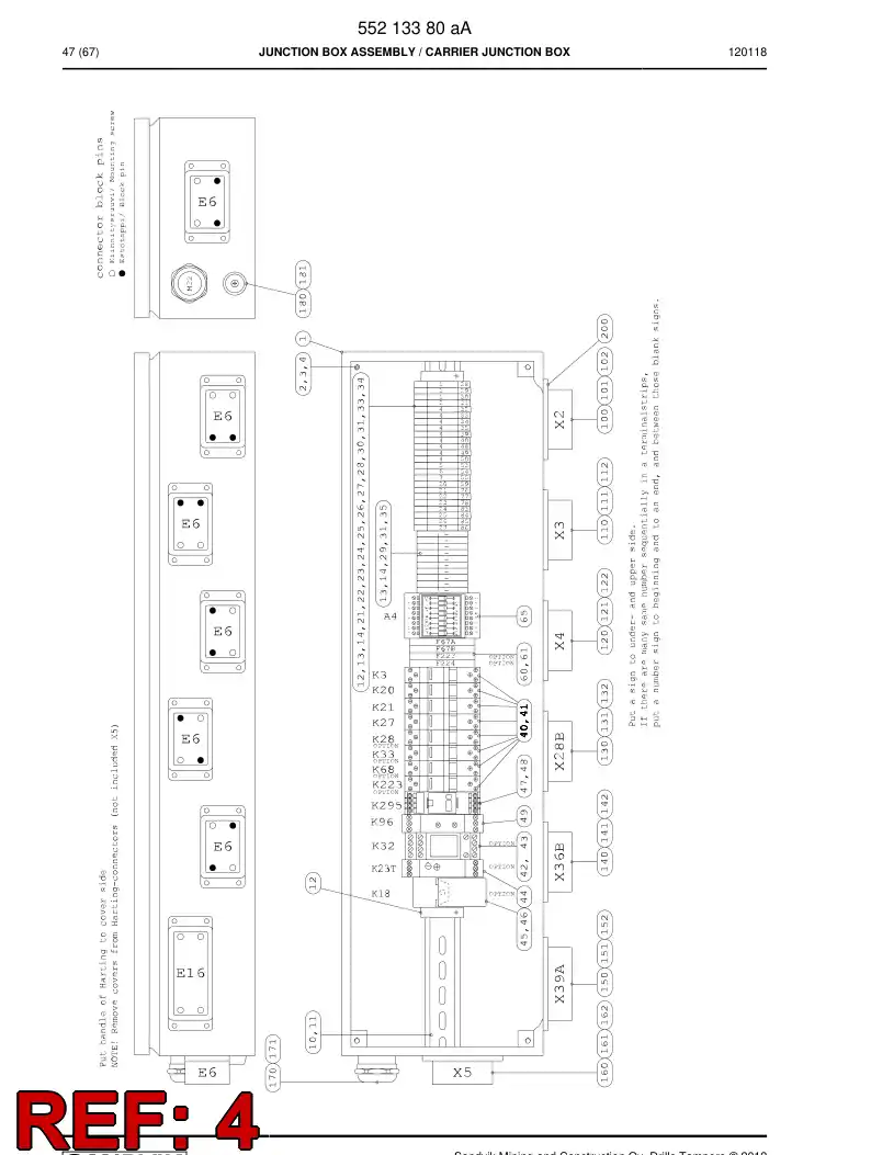 55179067 551 790 67 Wire, Connecting - Sandvik Technical Drawing