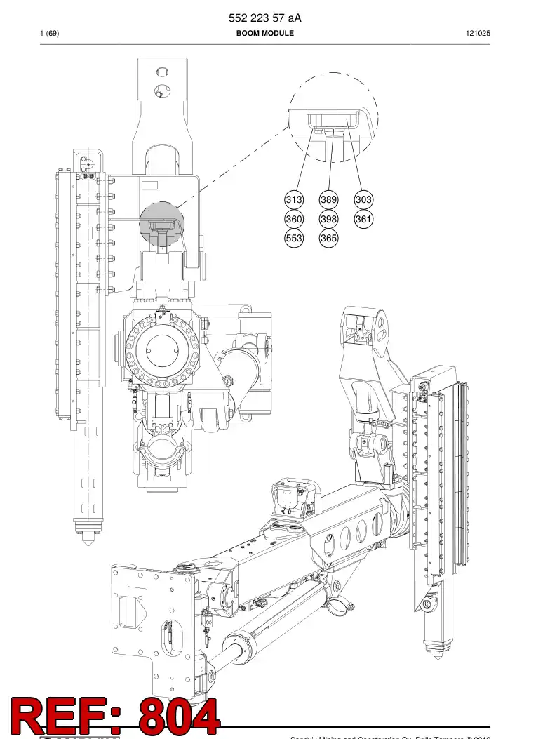 55179158a 551 791 58a HOSING - Sandvik Technical Drawing