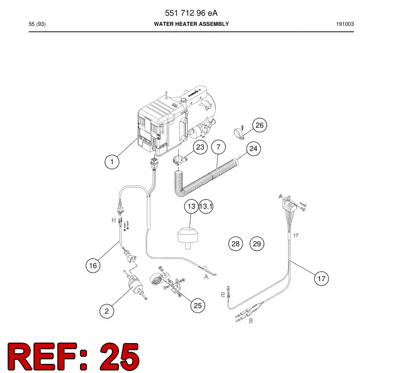 55179311a 551 793 11a Bracket - Sandvik Technical Drawing