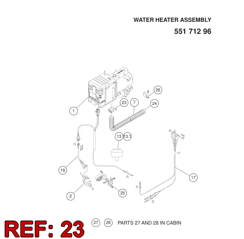 55179318 551 793 18 TIGHTENER - Sandvik Technical Drawing