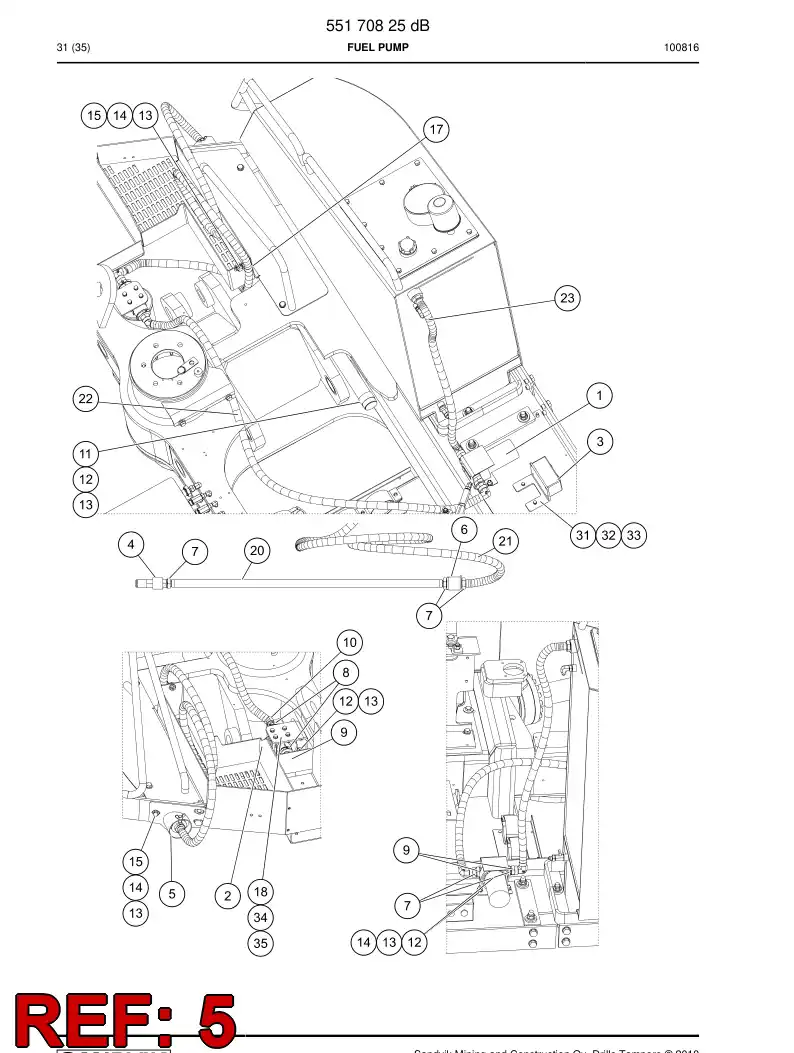 55179402 551 794 02 Conduit - Sandvik Technical Drawing