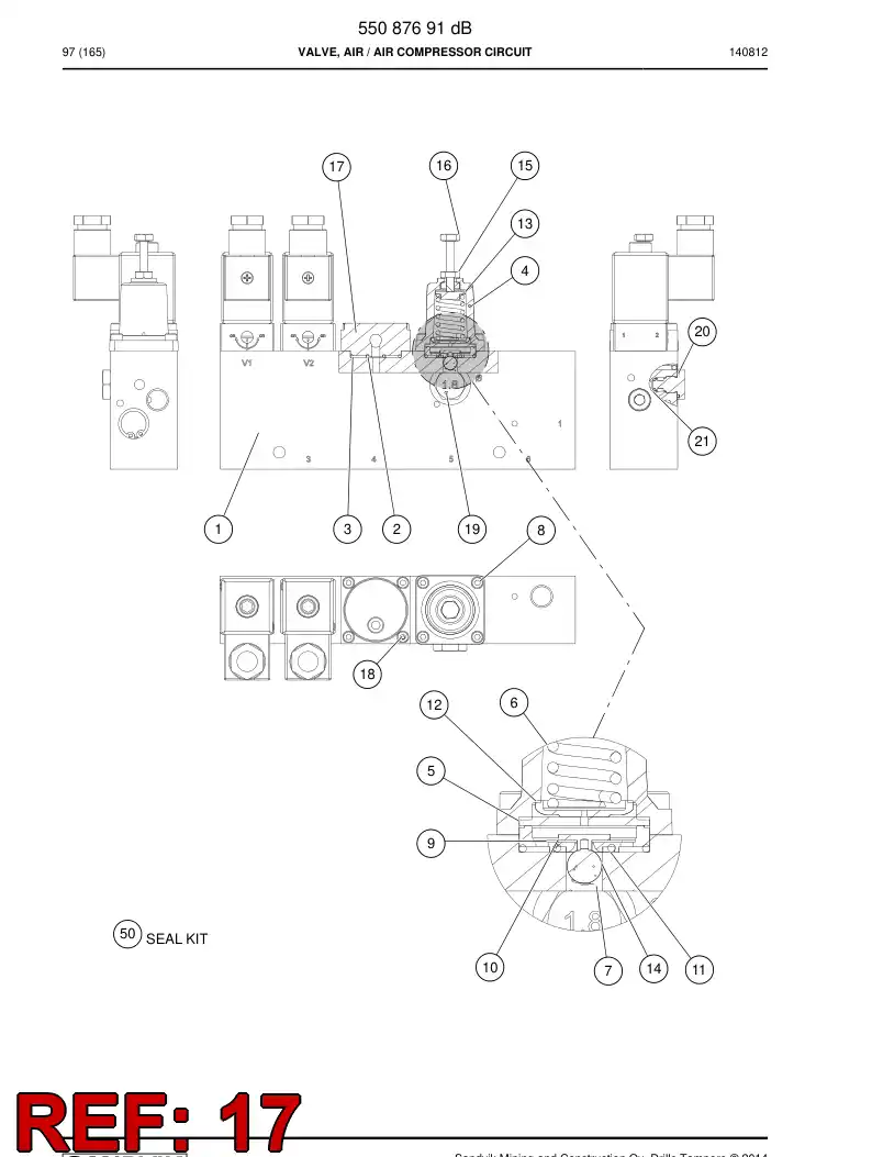 55179430a 551 794 30a Cover, Intermediate - Sandvik Technical Drawing