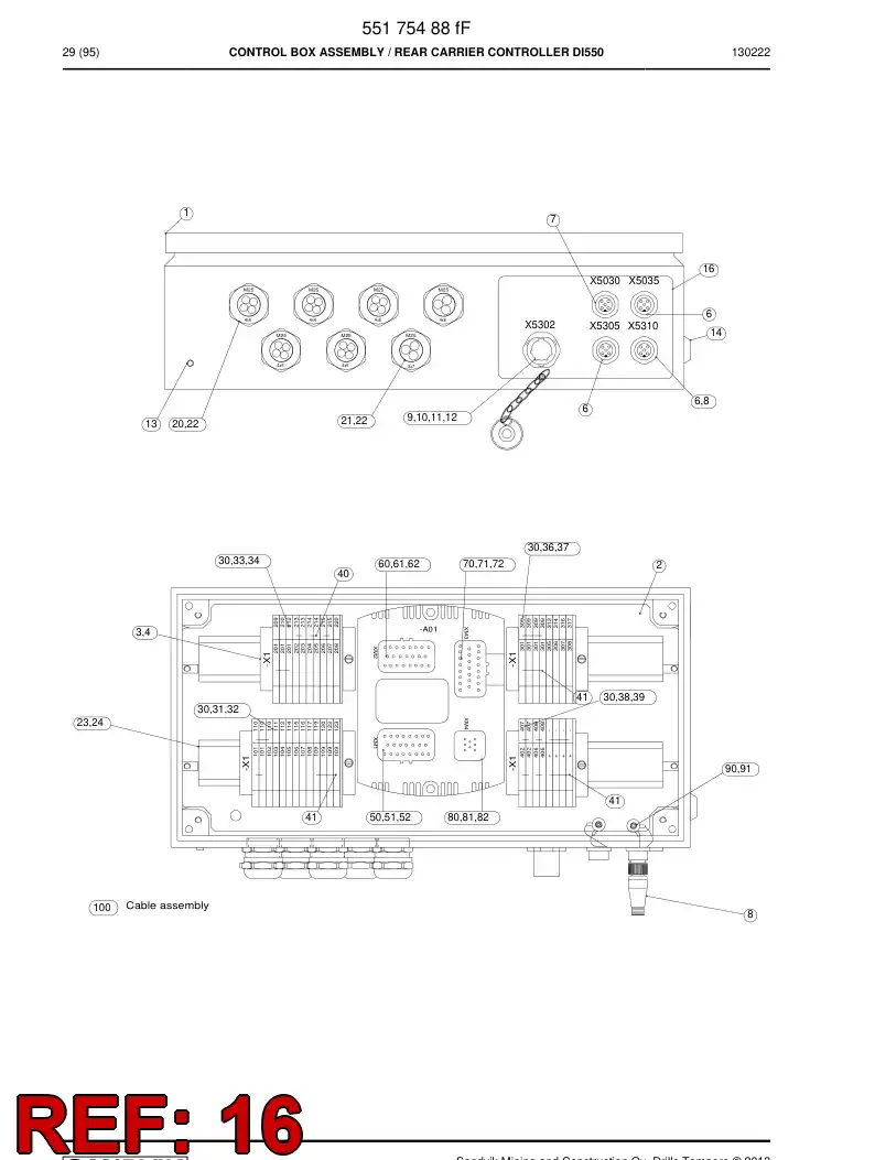 55179434c 551 794 34c Decal - Sandvik Technical Drawing