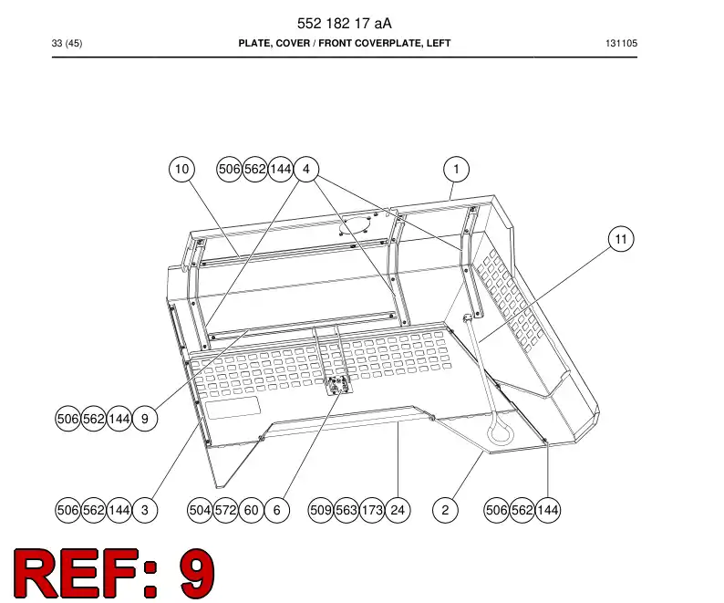 55179491 551 794 91 Support - Sandvik Technical Drawing