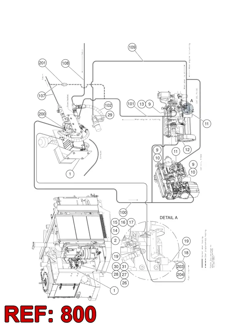 55179503 551 795 03 HOSE SET - Sandvik Technical Drawing