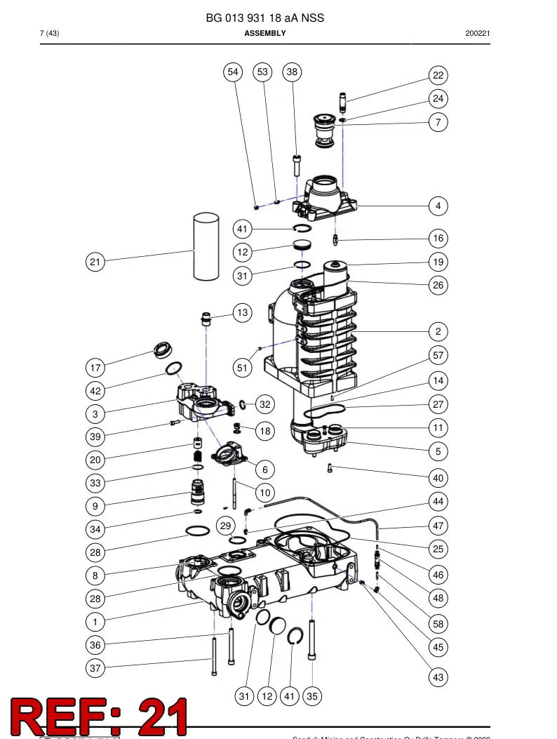 55179534a 551 795 34a Filter, Oil - Sandvik Technical Drawing