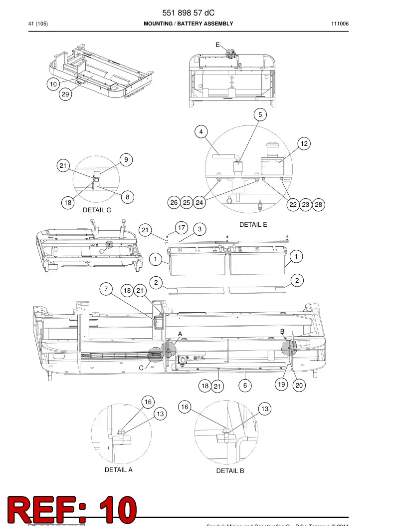 55179580a 551 795 80a 551-795-80a Cover - Sandvik Technical Drawing