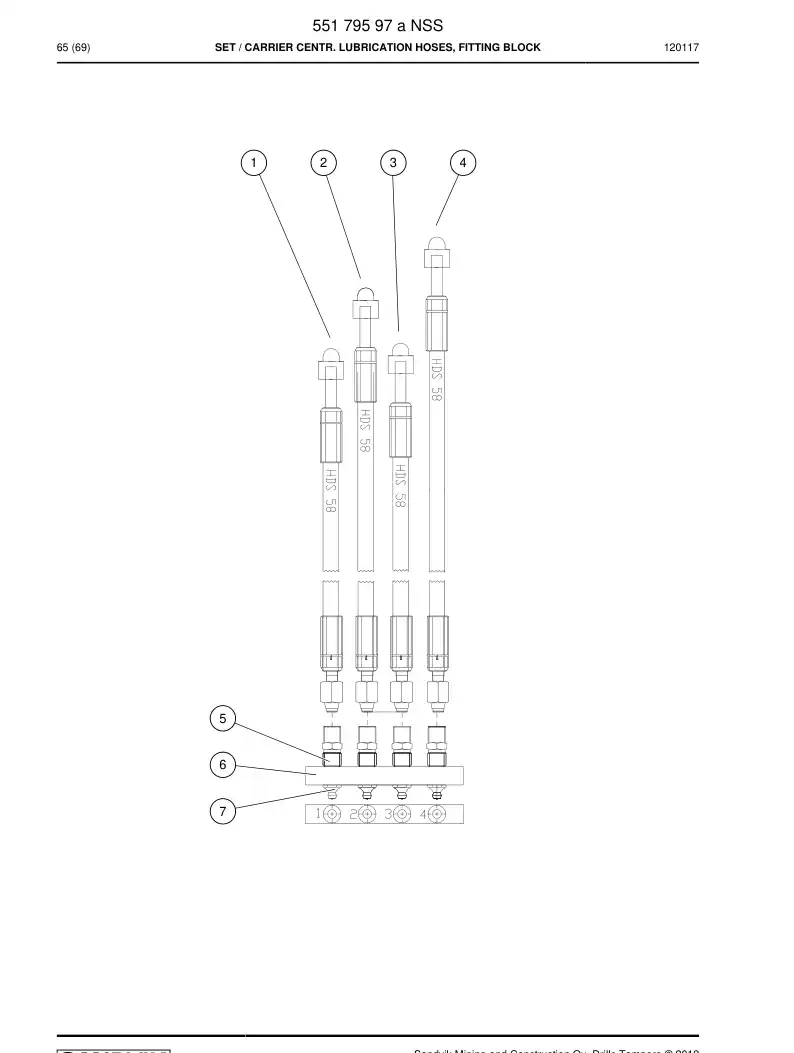 55179597a 551 795 97a Set - Sandvik Technical Drawing