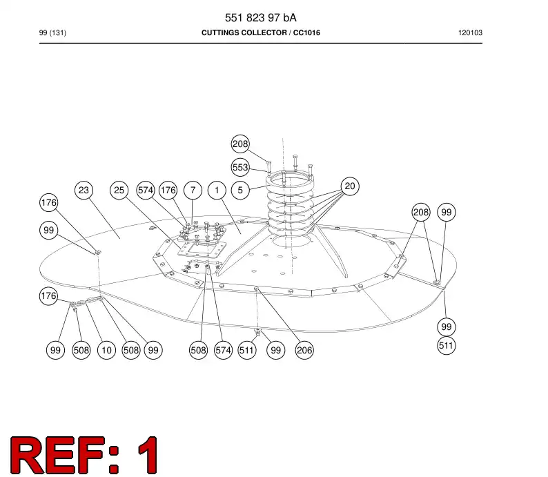 55179654 551 796 54 Frame assembly - Sandvik Technical Drawing