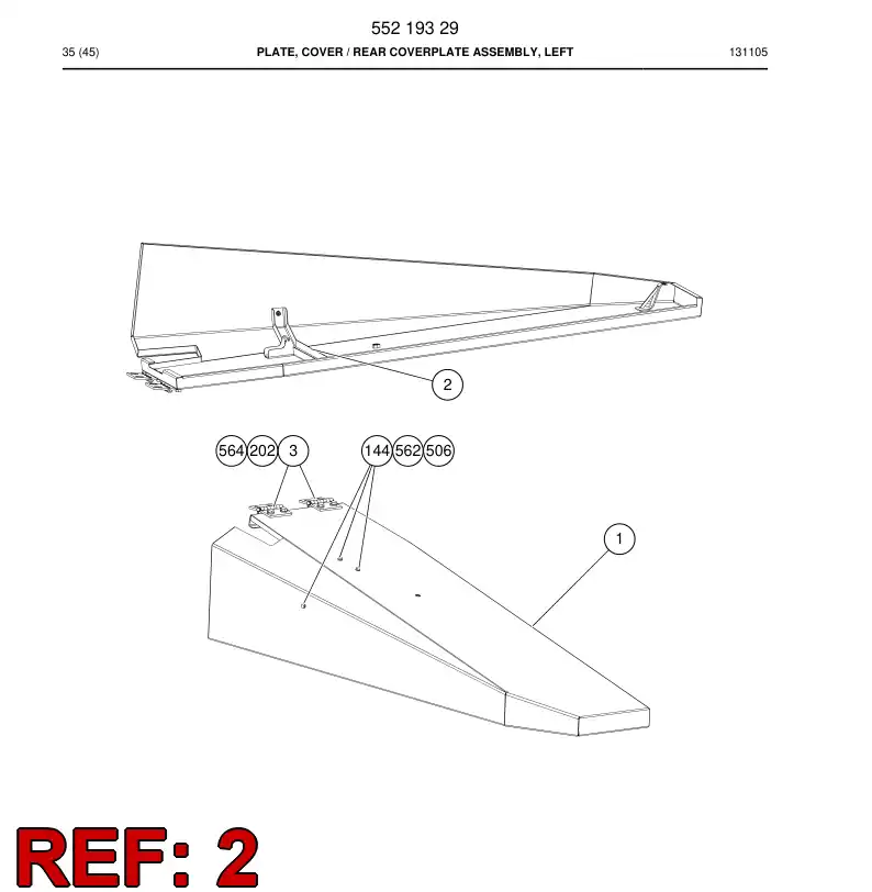 551 796 68 Support - drawing