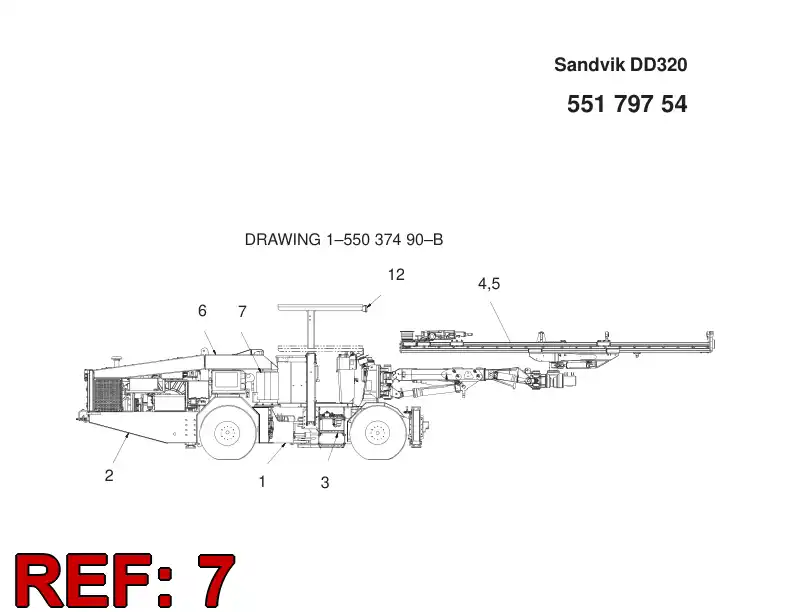 55179751 551 797 51 ELECTRIC MODULE - Sandvik Technical Drawing