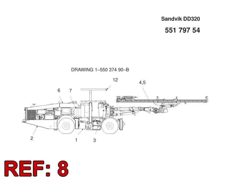 55179752 551 797 52 OPTION MODULE - Sandvik Technical Drawing