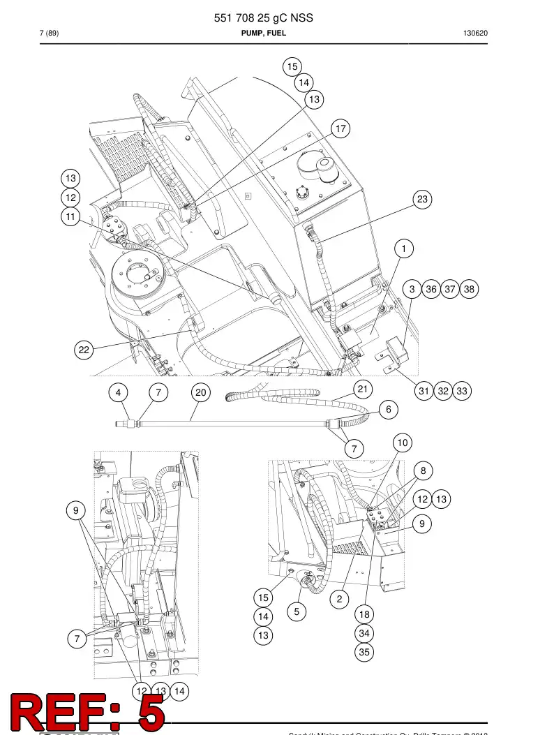 55179852a 551 798 52a Adapter - Sandvik Technical Drawing