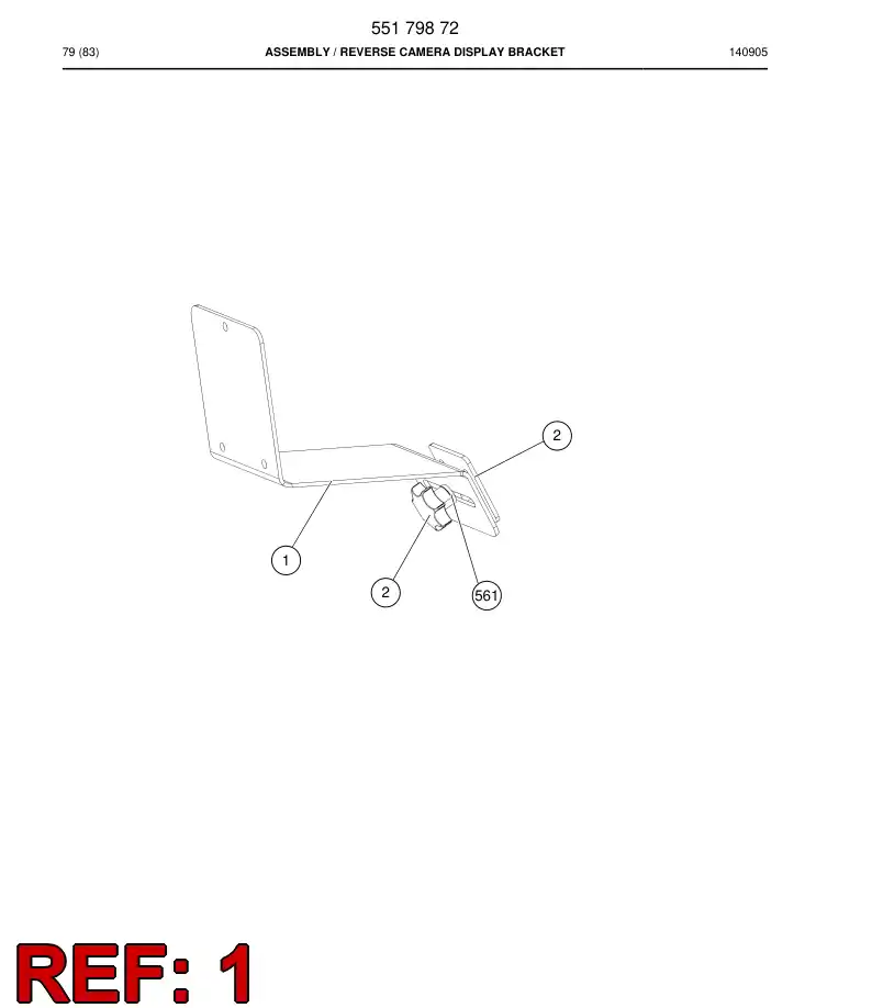 55179878 551 798 78 Plate - Sandvik Technical Drawing