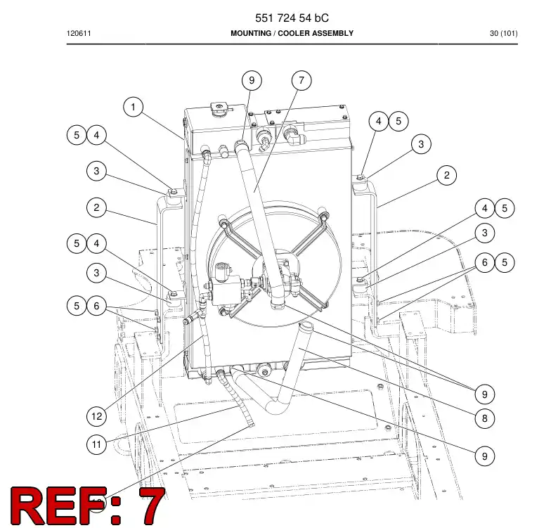 55180019 551 800 19 Hose, Water - Sandvik Technical Drawing