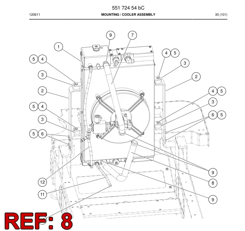55180020 551 800 20 Hose, Water - Sandvik Technical Drawing