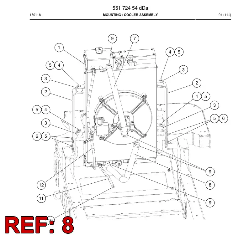 55180020a 551 800 20a Hose, Water - Sandvik Technical Drawing