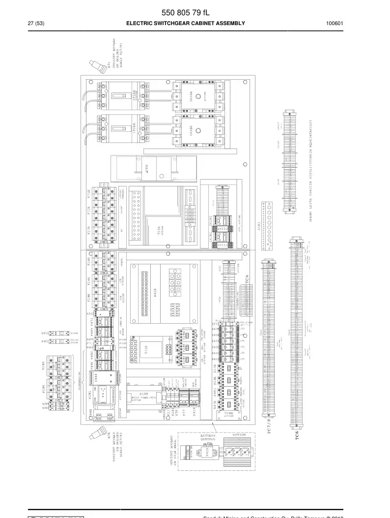 55180038a 551 800 38a AC/DC converter - Sandvik Technical Drawing