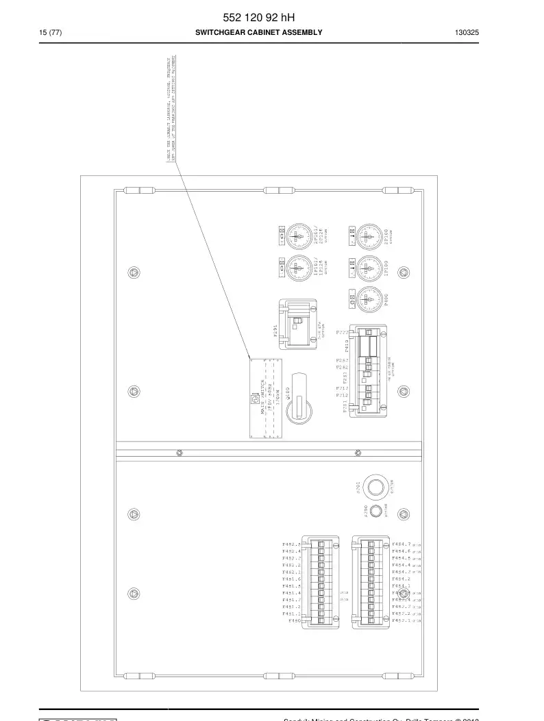 55180038c 551 800 38c Converter, AC/DC - Sandvik Technical Drawing