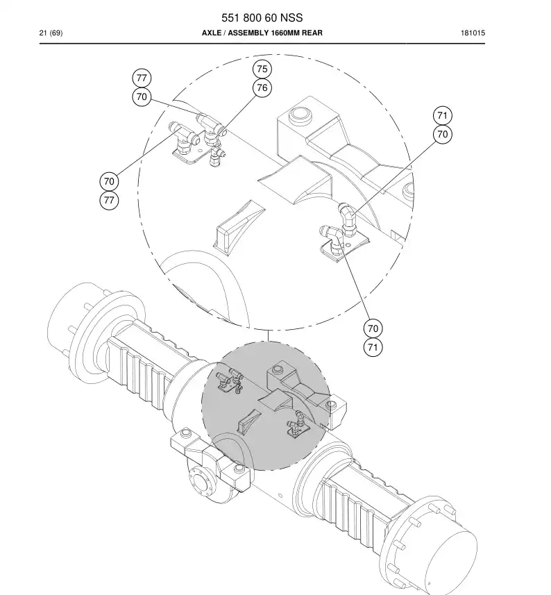 55180060 551 800 60 SHAFT - Sandvik Technical Drawing