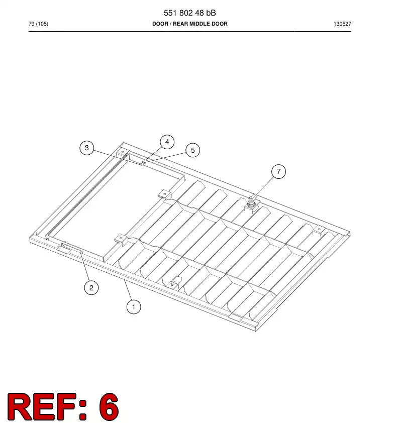 55180234 551 802 34 Plate - Sandvik Technical Drawing