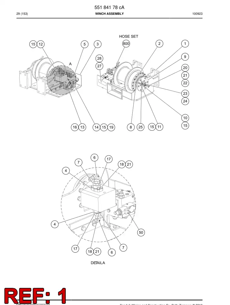 55180241 551 802 41 Bracket - Sandvik Technical Drawing