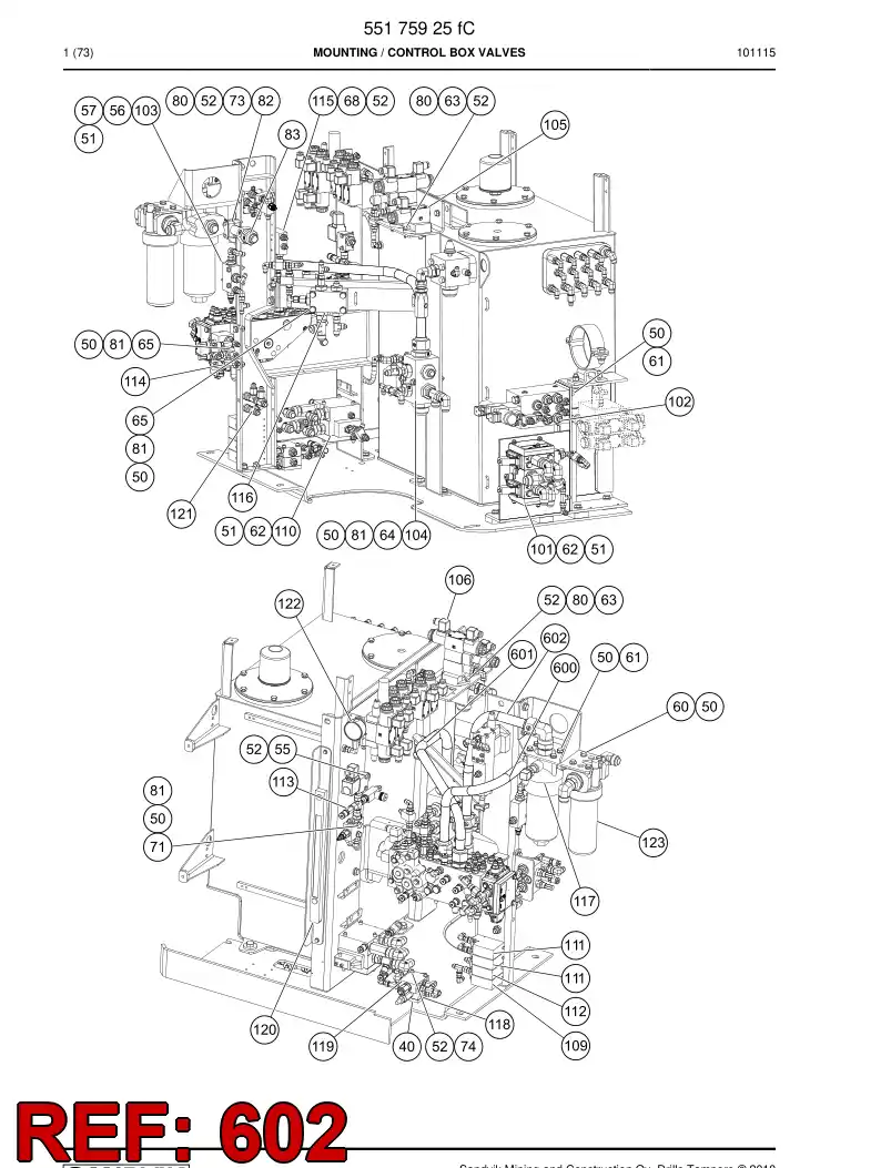 55180324 551 803 24 Pipe - Sandvik Technical Drawing