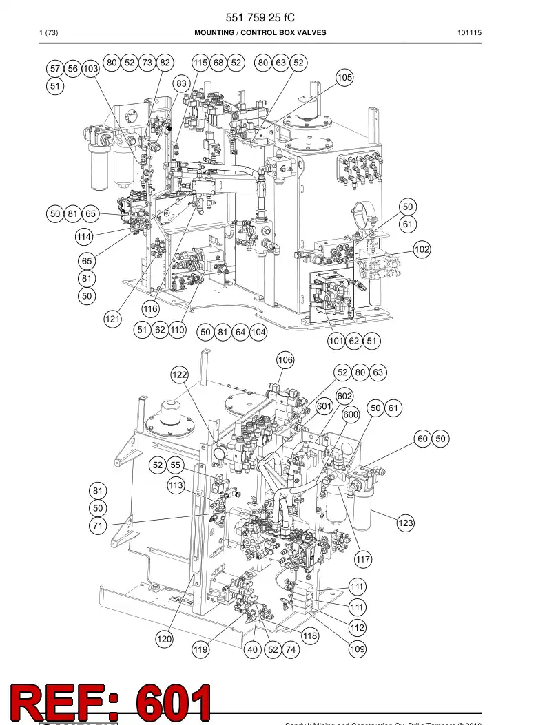 55180325 551 803 25 Pipe - Sandvik Technical Drawing