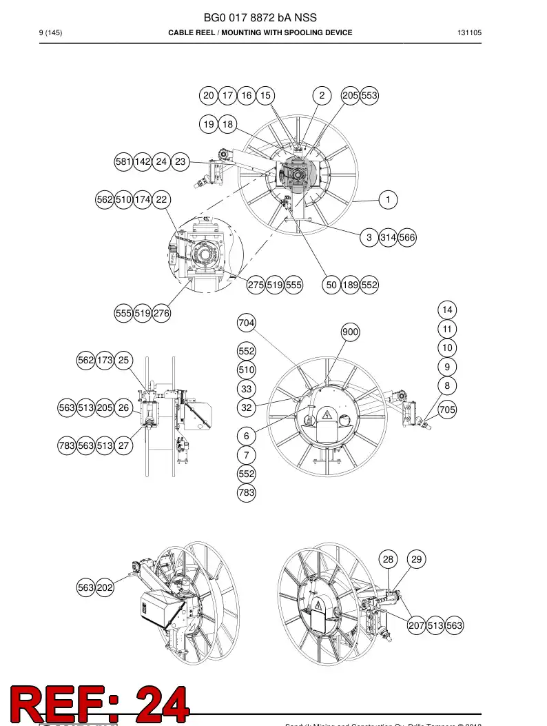 55180354 551 803 54 Plate - Sandvik Technical Drawing