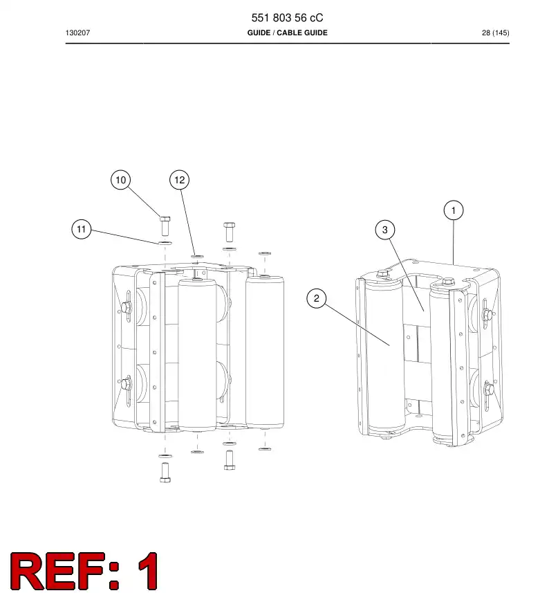 551 803 57 Bracket - drawing