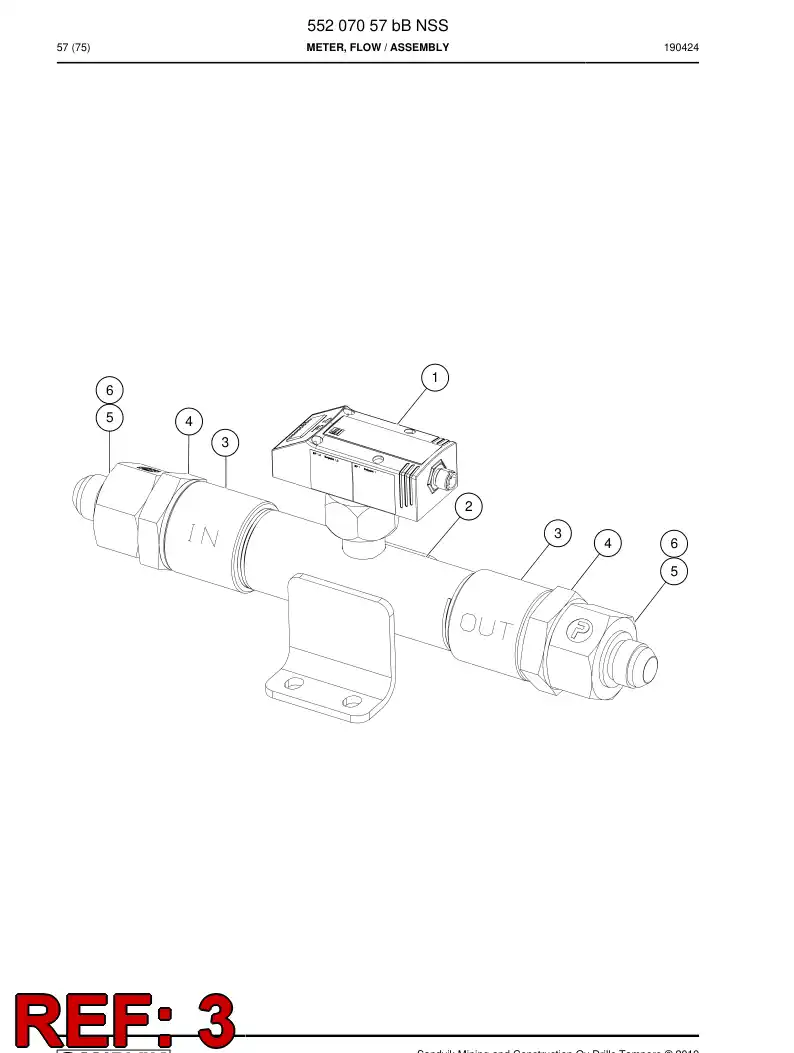 55180401 551 804 01 Sleeve, Threaded - Sandvik Technical Drawing