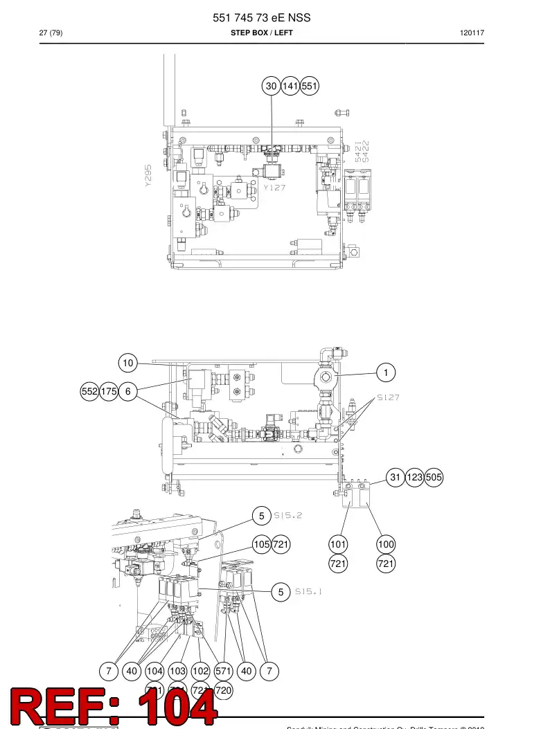 55180467a 551 804 67a Sign - Sandvik Technical Drawing