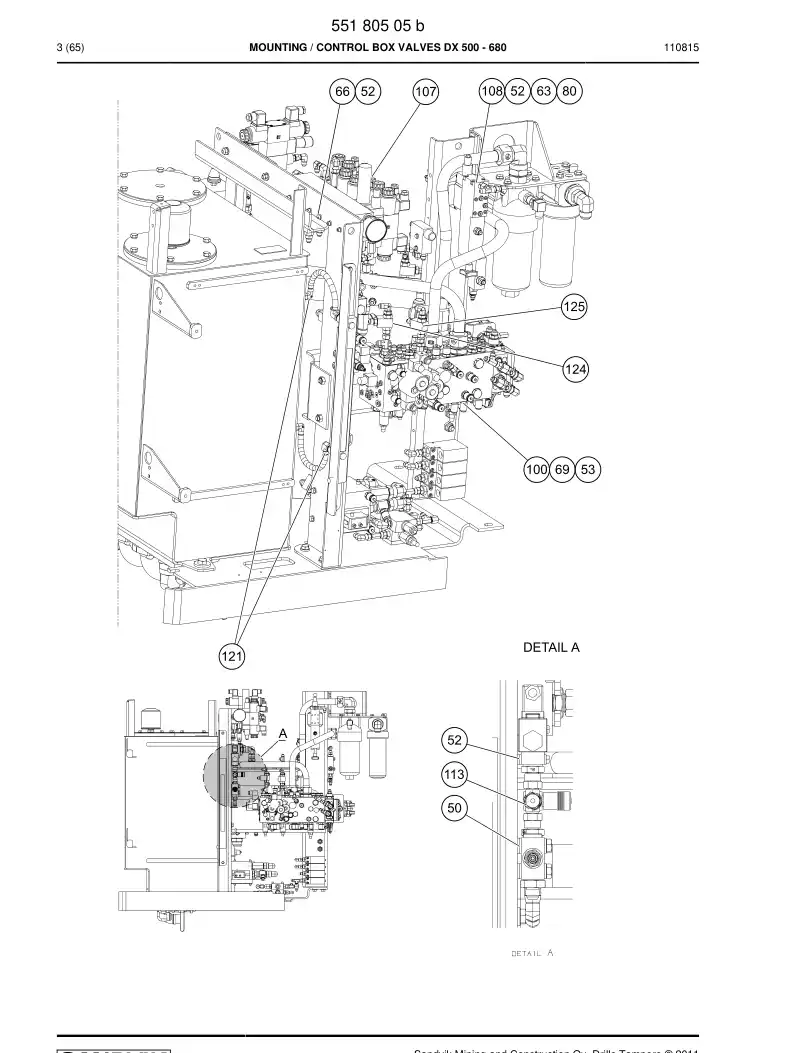 55180505d 551 805 05d MOUNTING - Sandvik Technical Drawing